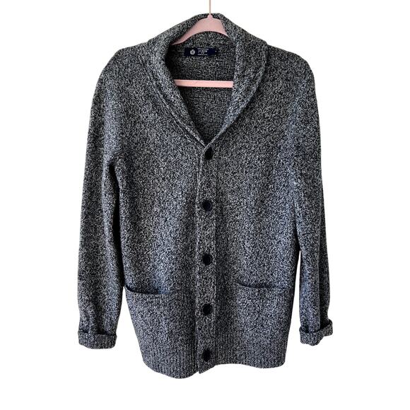 J.Crew Other - J.CREW Mens Shawl Collar Lambswool Cardigan Marled Gray Size Small Academia